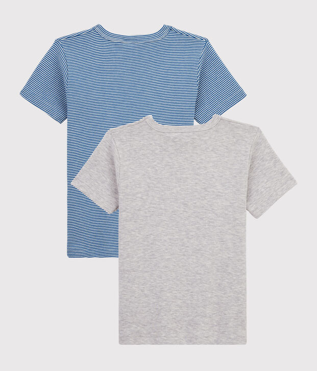 Boys' Pinstriped Short-sleeved T-Shirt - 2-Piece Set multicolor