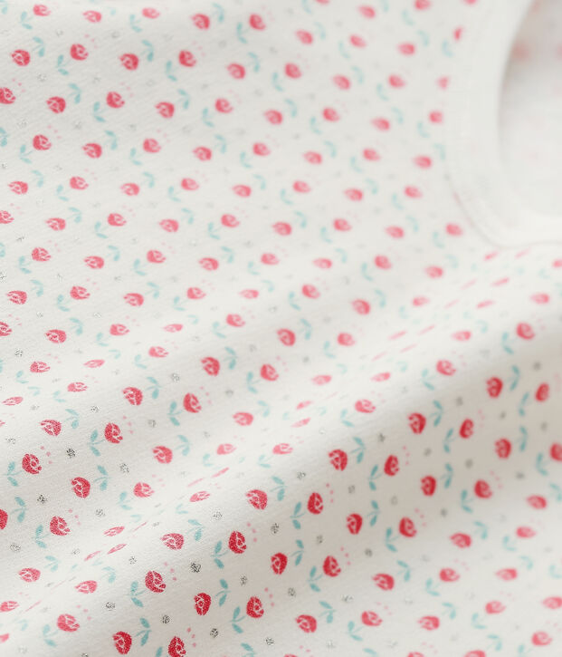 Girl's printed pyjamas white/multicolor