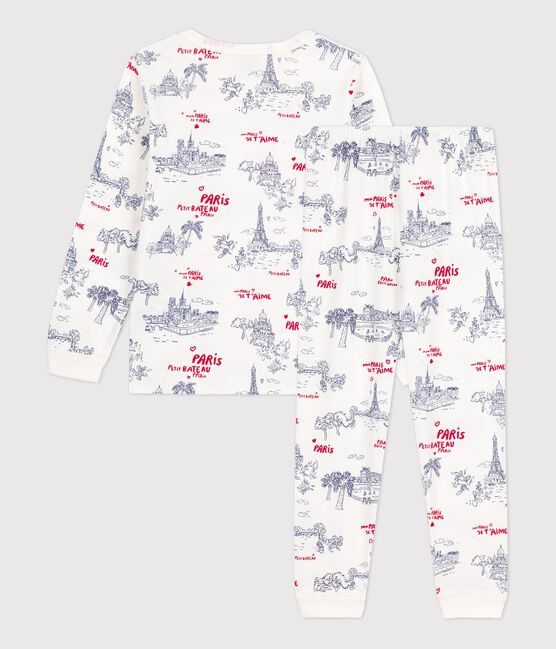 Children's Unisex Cotton Pyjamas MARSHMALLOW white/MULTICO white