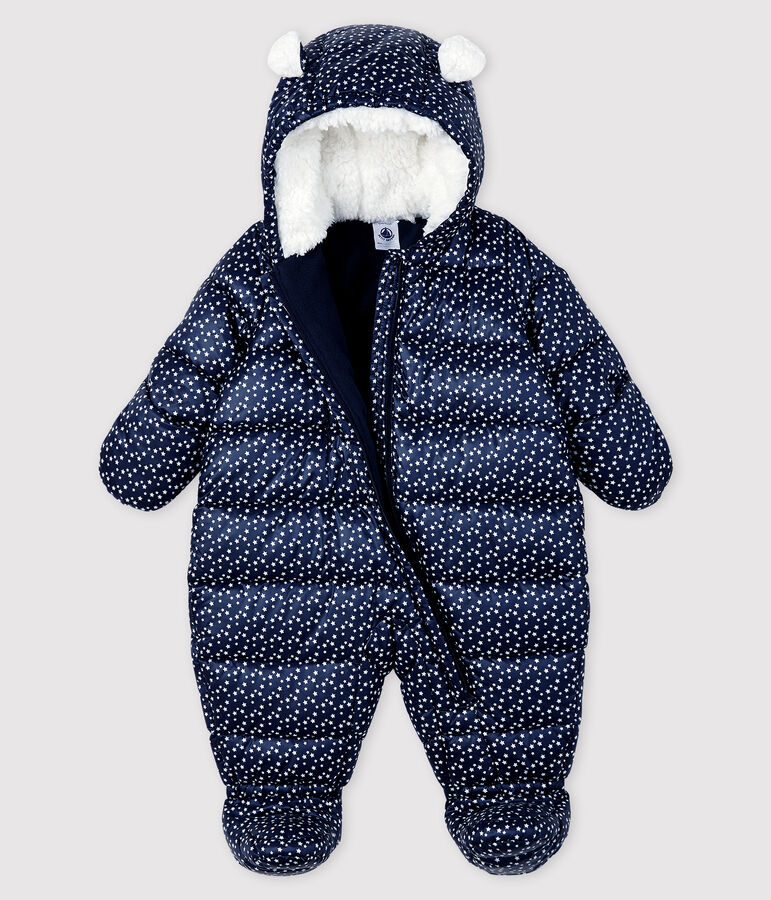Baby's unisex snowsuit SMOKING blue/MARSHMALLOW white