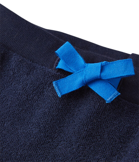 Short bébé garçon en bouclette éponge SMOKING blue