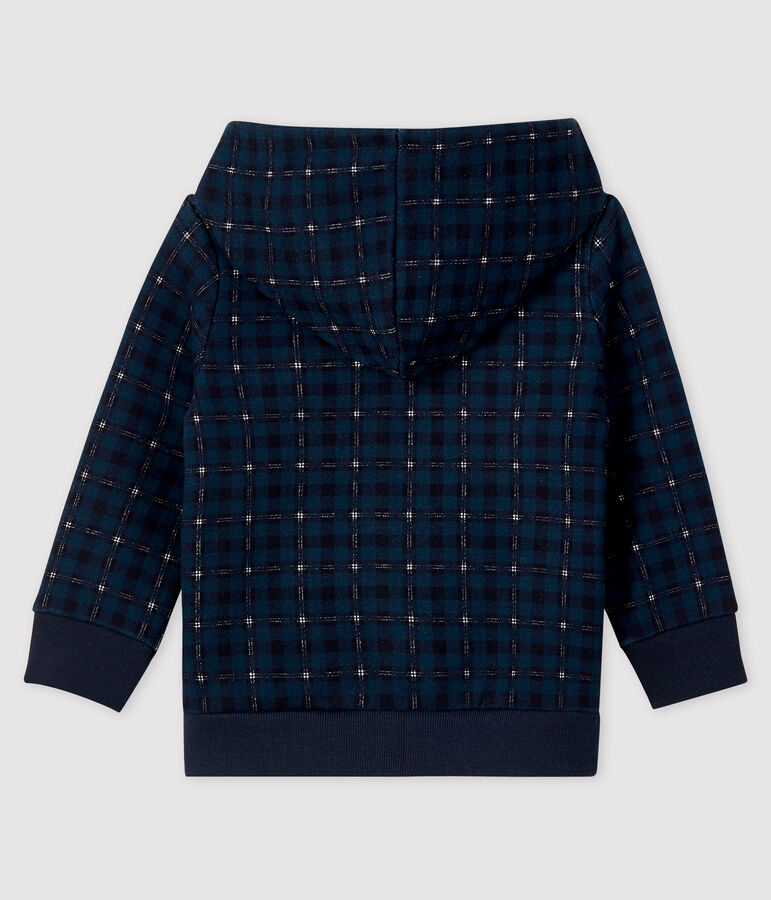 Baby boy's hooded sweatshirt SHADOW blue/MULTICO ecru