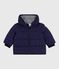 Babies' printed puffer jacket SOIR blue/MILK