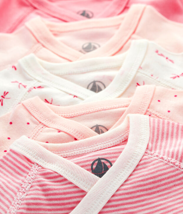 Newborn Babies' Long-Sleeved Bodysuit - 5-Piece Set multicolor