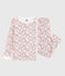 Children's pyjamas in cotton with a flower print and snug-fitting legs MARSHMALLOW white/MULTICO white