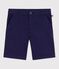 Children's Bermuda shorts in plain cotton SOIR blue