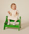Babies' long-sleeved quilted tube knit dress AVALANCHE Ecru