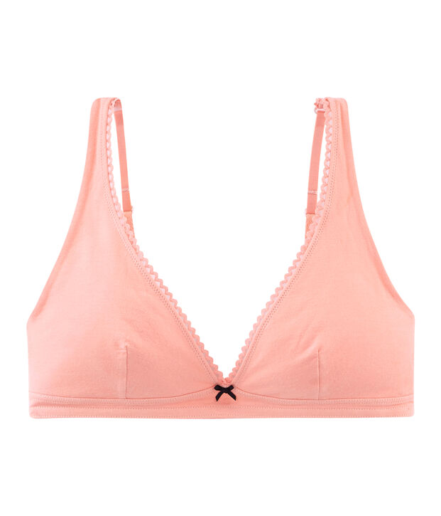 Women's extra fine jersey bra pink