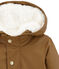 Iconic girl's warm raincoat BRINDILLE brown