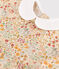 Babies' short-sleeved poplin rress AVALANCHE white/MULTICO