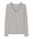 Women's long-sleeved V-neck tee
