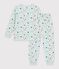 Children's star print velour pyjamas. blue/multicolor