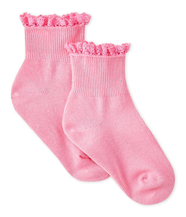 Baby Girls' Lace Socks pink