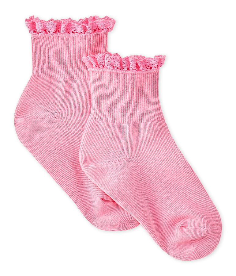 Baby Girls' Lace Socks pink