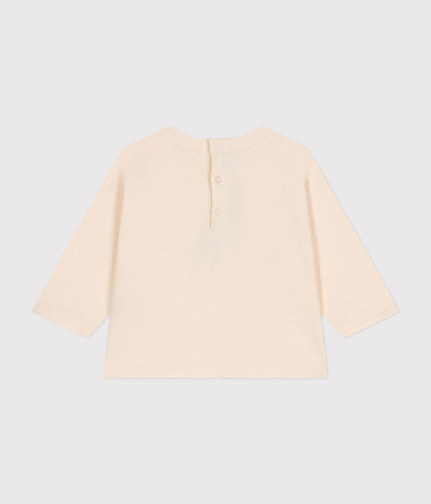 Babies' long sleeved T-shirt in fine jersey Ecru