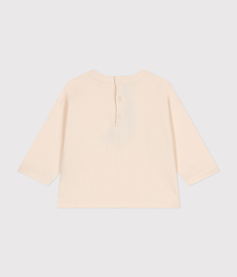 Babies' long sleeved T-shirt in fine jersey AVALANCHE Ecru