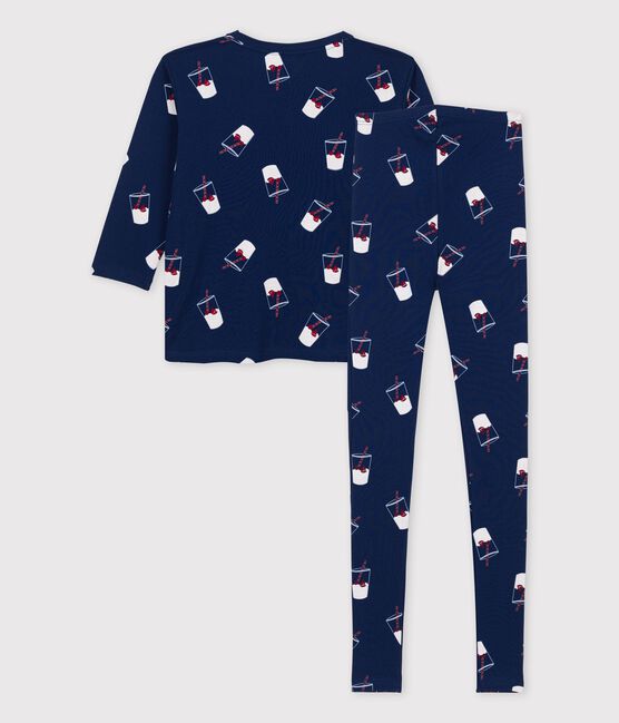 Pyjama Tajine Banane x Petit Bateau Nursing Pyjamas MEDIEVAL blue/MULTICO white