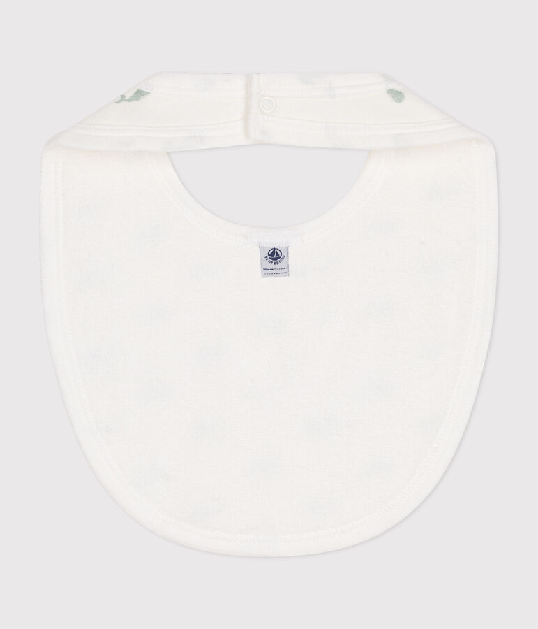 Babies' bib white/green