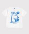 Children's short-sleeved cotton T-shirt white