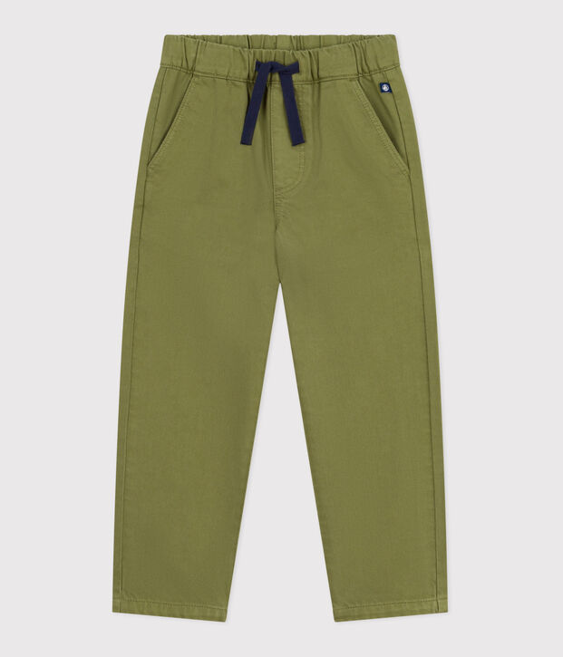 Children's denim trousers green