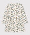 Girls' Long-Sleeved Floral Tube Knit Dress AVALANCHE white/MULTICO