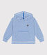 Children's unisex stripy cotton terry hoodie