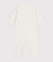 Babies' Footless Cotton Pyjamas MARSHMALLOW white/HERBIER