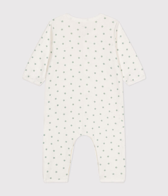 Babies' Footless Cotton Pyjamas MARSHMALLOW white/HERBIER
