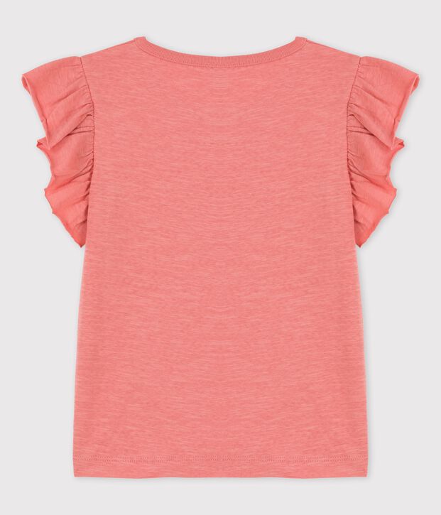 Girls' Short-Sleeved Cotton T-Shirt pink