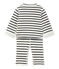 Ensemble bébé 3 pièces réversible COQUILLE beige/SMOKING blue