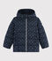 Girls' puffer jacket SMOKING blue/ARGENT