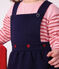 Babies' sleeveless cotton dress embroidered with hearts SOIR