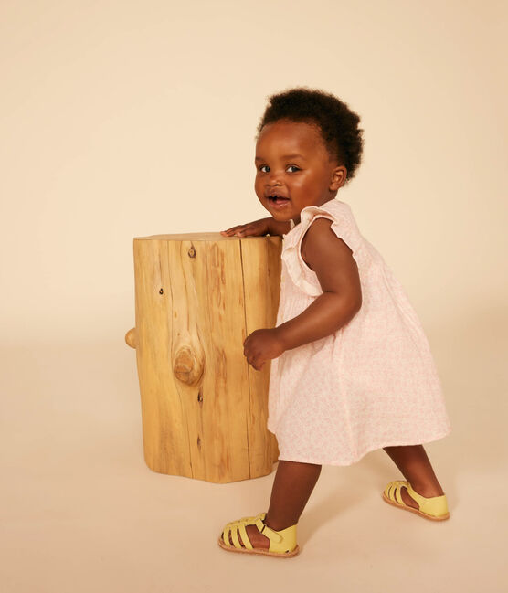 Babies' Cotton Gauze Short-Sleeved Dress and Bloomers AVALANCHE /PANTY