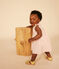 Babies' Cotton Gauze Short-Sleeved Dress and Bloomers AVALANCHE /PANTY