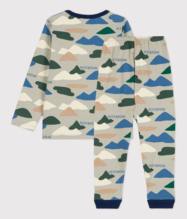 Boys' Tube Knit Pyjamas grey/multicolor