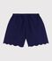 Children's plain cotton shorts SOIR blue