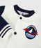 Baby Boys' Fleece Dual-Tone Baseball Jacket MARSHMALLOW white/SMOKING blue