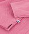 Women's plain ribbed velour pyjamas pink
