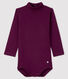 Baby's long-sleeved roll-neck bodysuit