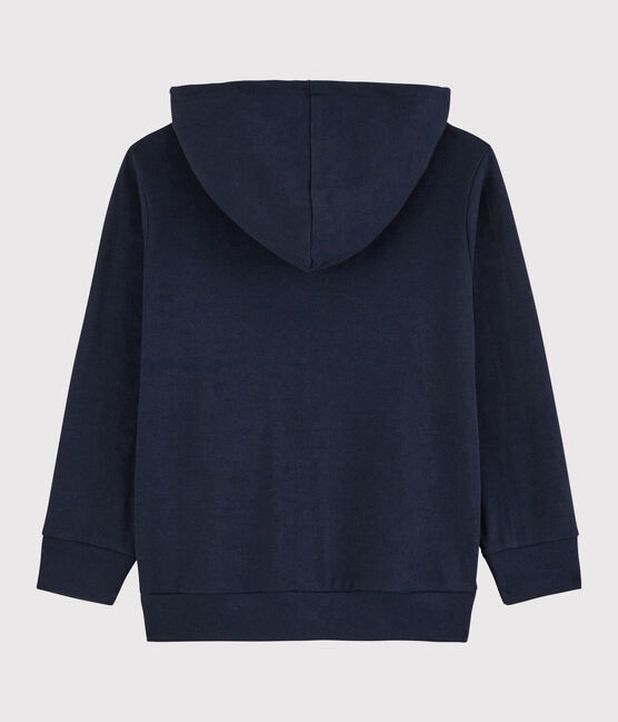 Boys' Cotton Zip-Up Hoody SMOKING blue