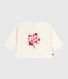 Babies' long-sleeved T-shirt with a cat design