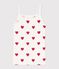 Women's Iconic Organic Cotton Strappy Top MARSHMALLOW white/TERKUIT red