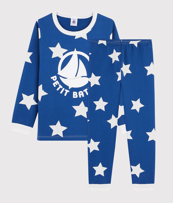 Unisex Starry Fleece Pyjamas MAJOR blue/ECUME white