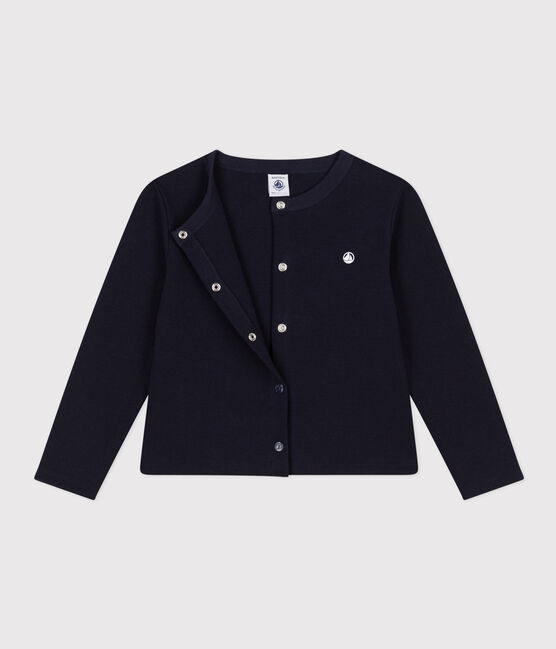 Children's unisex cotton cardigan SMOKING blue