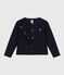 Children's unisex cotton cardigan SMOKING blue