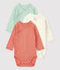 Babies' Organic Cotton Bodysuits - 3-Pack