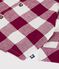 Babies' checked flannel shirt brown/beige