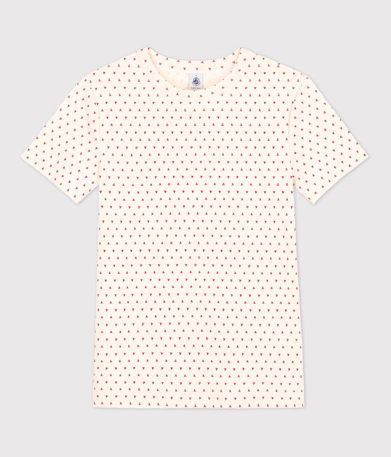 Women's Iconic Cotton Round Neck T-Shirt AVALANCHE+STOP white/MULTICO