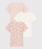 Girls' Short-Sleeved Cloud Patterned Cotton T-Shirt - 2-Pack variante 1