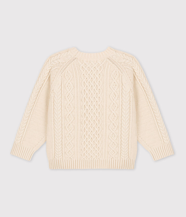 Unisex Children's Cotton Pullover Ecru